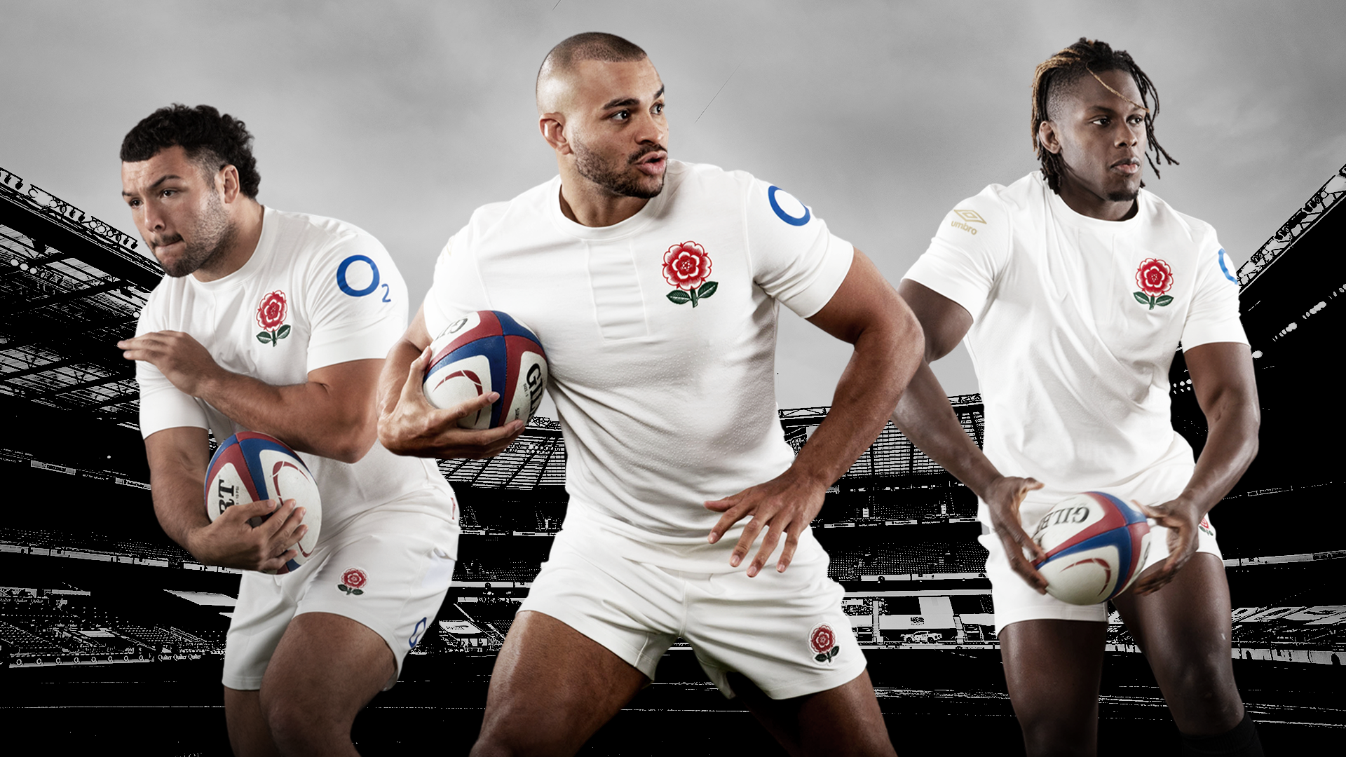 2020/21 White Adult Umbro England RFU Rugby Home Shorts 
